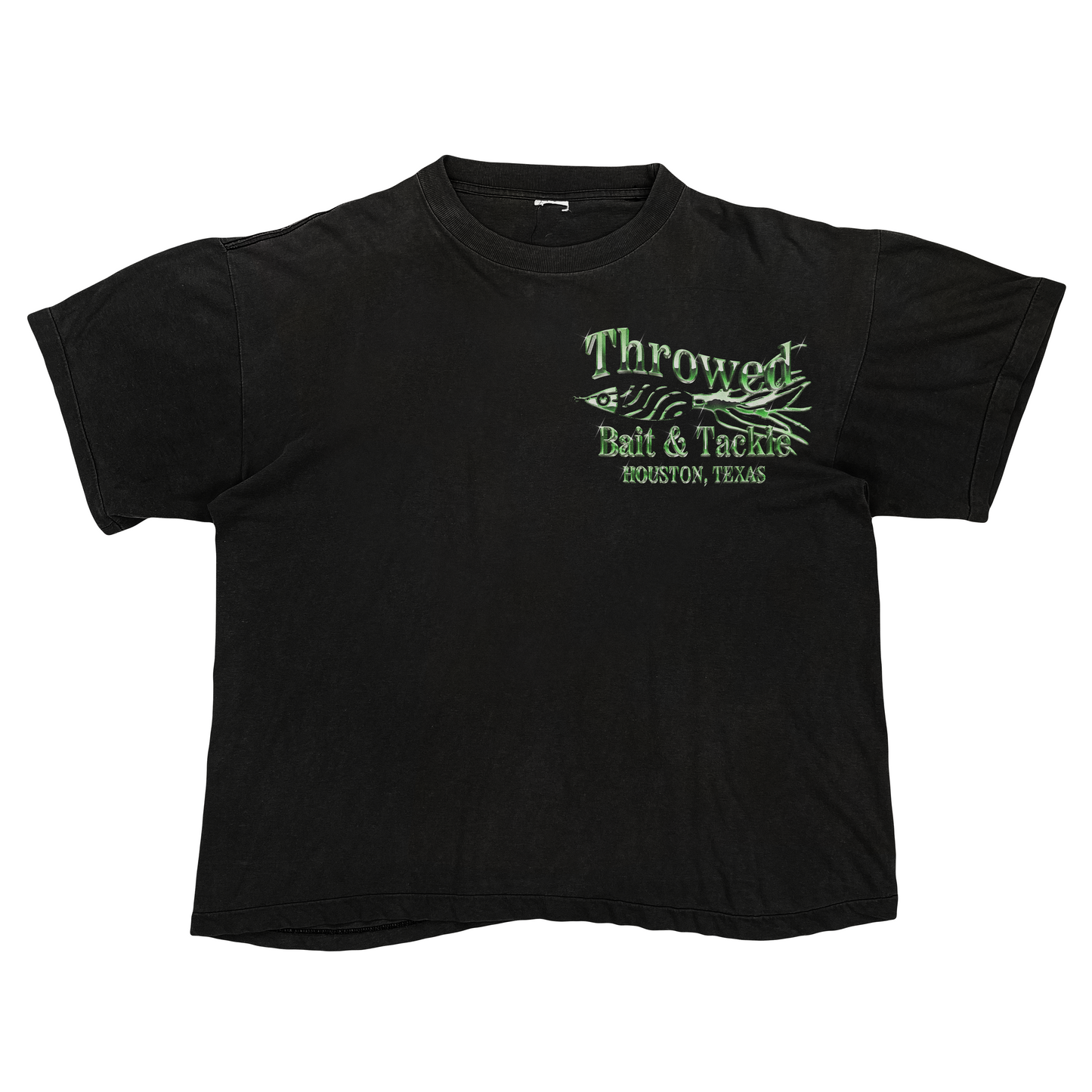 Green Chrome Bait & Tackle (BLACK TEE)