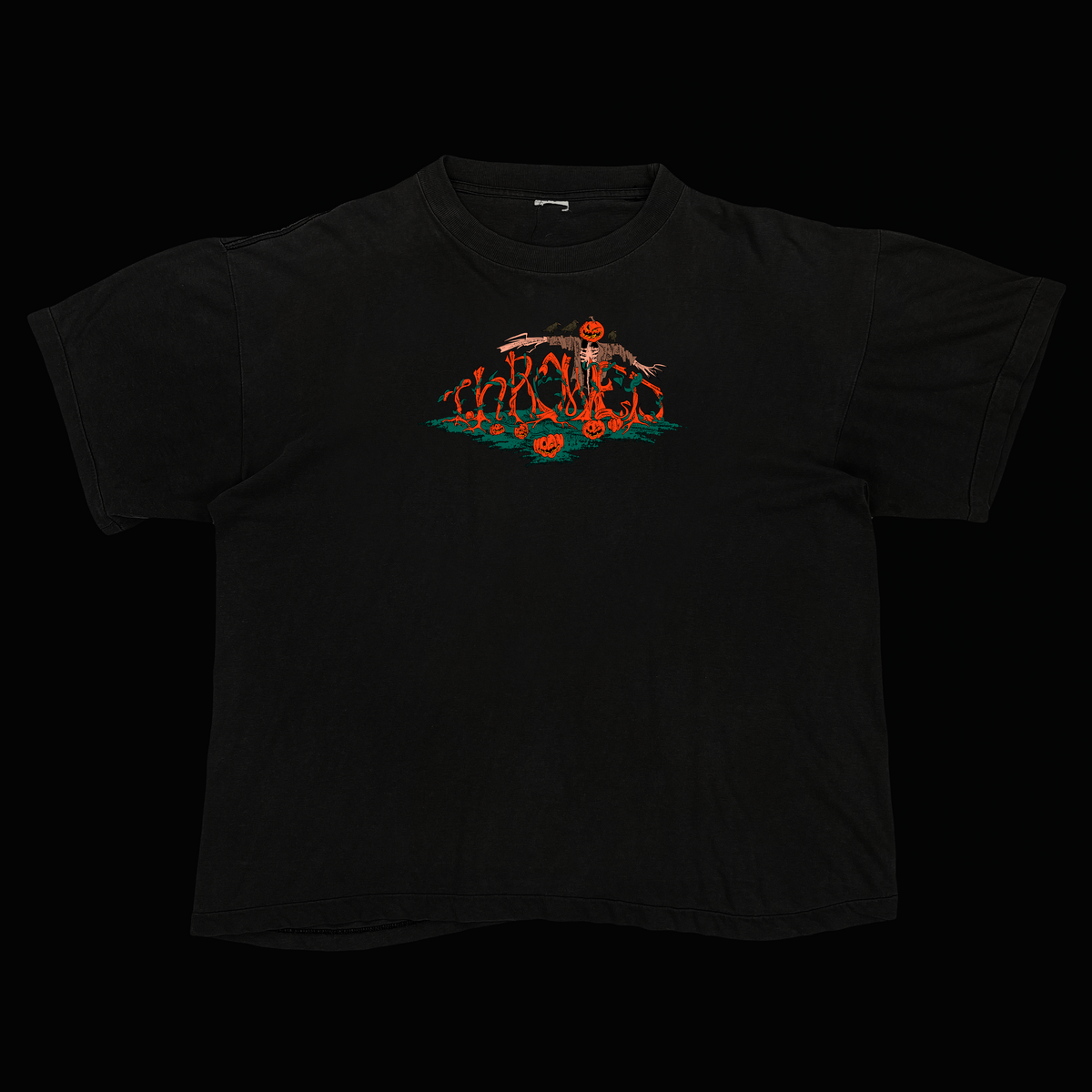Throwed Pumpkin Patch ( BLACK )