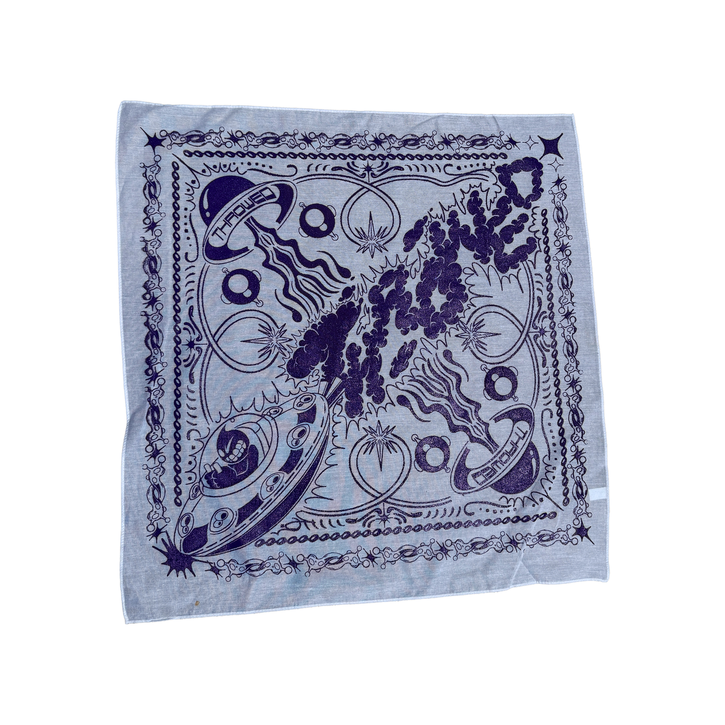 Throwed Bandana (White/Purple)