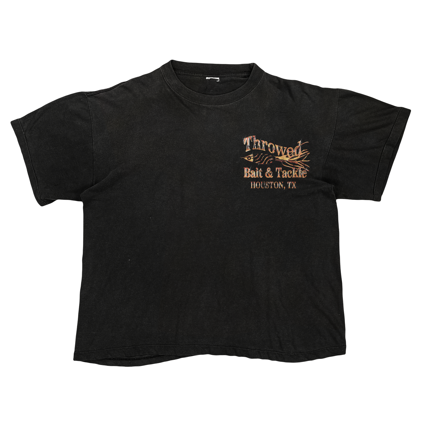 Orange Chrome Bait & Tackle (BLACK TEE)