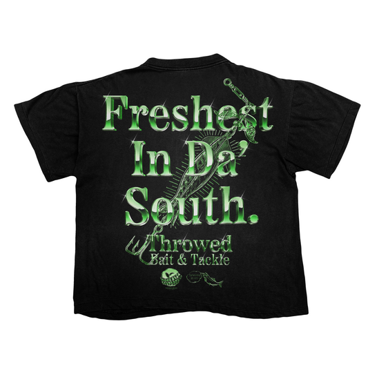 Green Chrome Bait & Tackle (BLACK TEE)