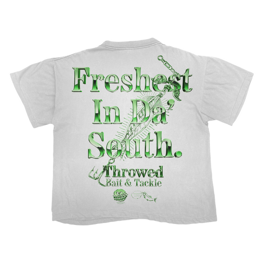 Green Chrome Bait & Tackle (WHITE TEE)