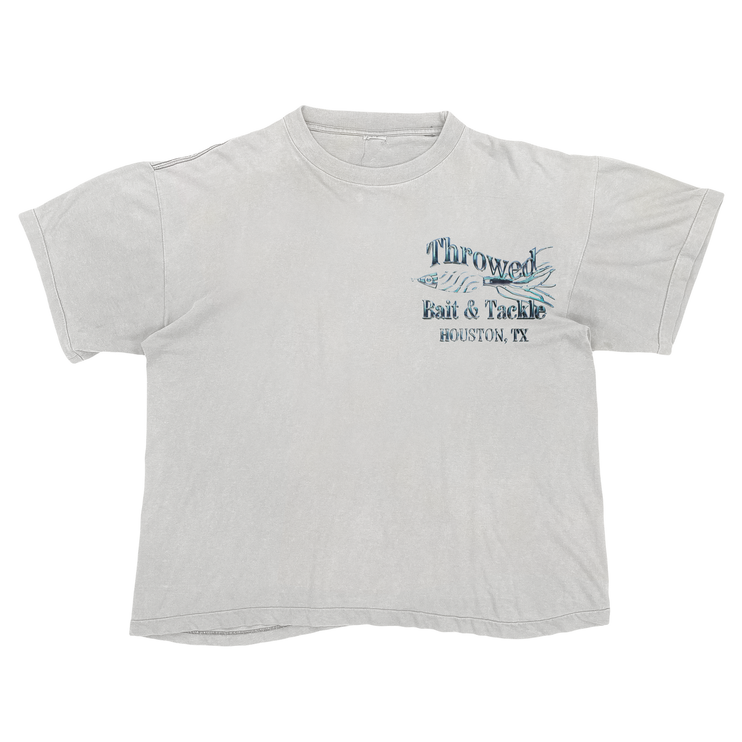 Blue Chrome Bait & Tackle (WHITE TEE)