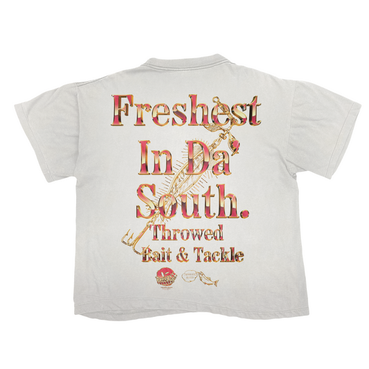 Red + Gold  Chrome Bait & Tackle (WHITE TEE)
